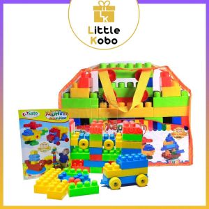 [Sato] Bộ Đồ Chơi Xếp Hình Mầm Non 72 Chi Tiết Sato61 Đồ Chơi Giáo Dục Stem Sáng Tạo Kích Thích Trí Thông Minh Trẻ Em