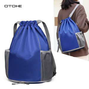 OTOHE Sports Backpack Fashionable Basketball Backpack Drawstring Backpack Bag Outdoor Waterproof Gym Backpack Large Capacity Training Bag Dry Wet Separation Portable Travel Yoga Swimming Bag for Men Women