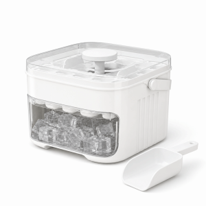 GUHEHARD Large Capacity Ice Cube Mold Space-Saving Reusable Ice Storage Box Easy Press With Lid Ice Cube Tray Freezer Storage