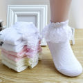 New Style Breathable Cotton Socks Baby Girls Kids Dance lace socks Children Ankle Short Sock White Pink Yellow Baby Girls Sock W41. 