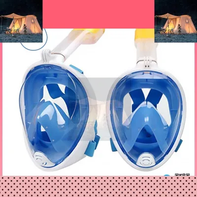 Mask Topeng Snorkeling Berenang Adult Anti-Leak Anti Fog Full Face Snorkeling Menyelam waterproof