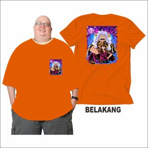 BB 150 KG Kaos Luffy One Piece Tinju Kaos Jumbo Big Size Dewasa 2XL Sampai 7XL Kaos Pria Kaos Wanita Bahan Semi Katun Combed 24s