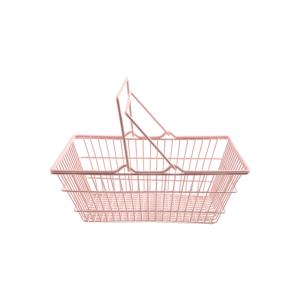 TRONICSER Hollow Mini Storage Basket Metal Model Shopping Cart Storage Creative Ornaments Stationery Holder Office
