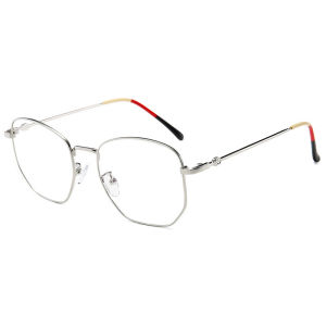 Luxury Brand Fashion Eyeglasses For Women/Men Hexagonal Frame Replacable Lens Anti Radiation Anti Blue Light Eyewear With Offical Case