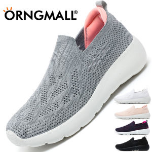 ORNGMALL Cheap Mom Summer Mesh Knitting Sneakers Women Breathable Mary Janes Shoes Non-slip Ladies Casual Nurse Office Shoes Flats 36-41