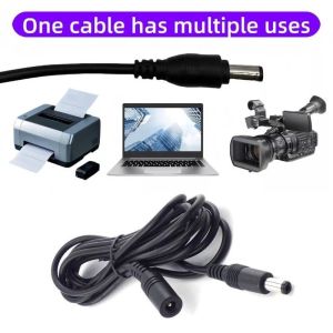 12V 2A DC Male To Female Plug Power Supply Connector Extension Cable Plug 5.5 X 2.1mm for CCTV