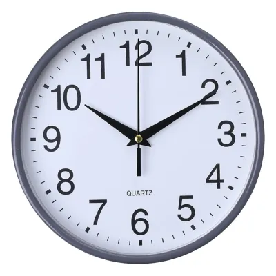 TFHDFHRG Wall Clock Plastic Quartz Wall Clock Round Silent Digital Clock Light Glow In The Dark Time Accuracy Luminous Wall Clock Home