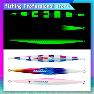 【NYA】150g/200g/250g/300g/350g/400g Dedicated for deep sea Luminous Metal sinking bait 3D eyes Slow Jigging / Shake slowly Trolling boat fishing Sea fishing baiting Hard bait