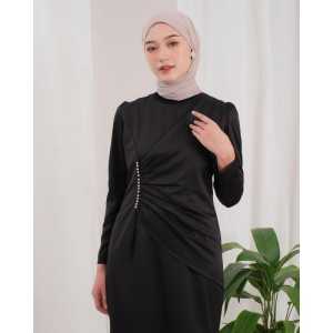 New Dress Diva Maxy Satin Murah Terbaru Outfit Kondangan Gamis Cantik
