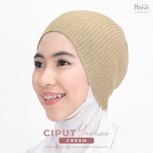 Ciput Rajut Premium / Ciput Dalaman Kerudung / Ciput Yasmine by Hijab Hayuri / Ciput Anti Pusing