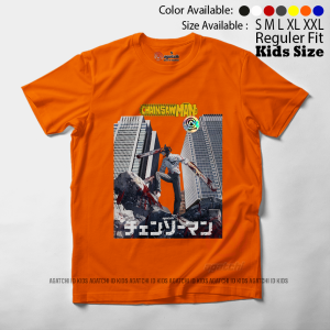 Baju Kaos Atasan Anak Laki - Laki Agatchi Motif Chainsaw Man