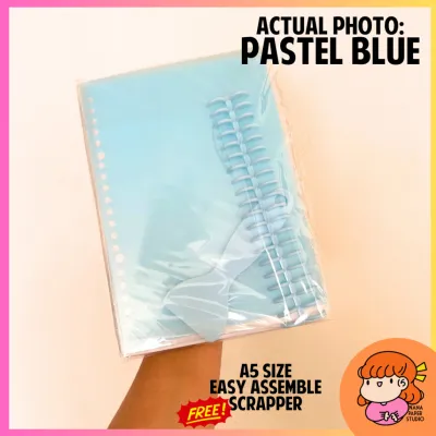 🇸🇬 A5 Blank Sticker Book Album Collection for Stickers Storage Collection 40 Pages with free Scrapper