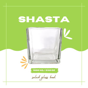 SHASTA Salad Bowl | Mangkok Salad Kaca | Mangkuk Beling | Glass Bowl