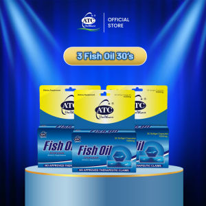 ATC Fish Oil 1000mg Softgels 3 Health Supplements for High Purity Heart in Health