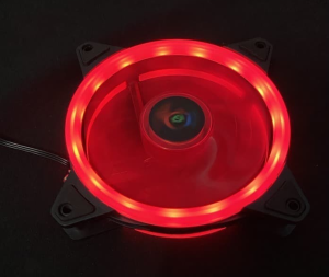 FAN CASE  RED 12CM SINGLE RING COOL COLOUR FAN CASING 12 CM LED RING GAMING