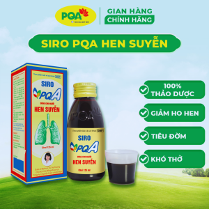 Siro PQA Hen Suyễn dùng cho người hen suyễn hen phế quản viêm phổi tắc nghẽn mạn tính COPD