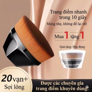 [ KÈM HỘP ] Cọ Đánh Kem Nền Đa Năng 200000 Sợi Lông - Cọ Nền 55 Thiết Kế Nhân Trắc Học Giúp Lớp Nền Mỏng Nhẹ Tự Nhiên