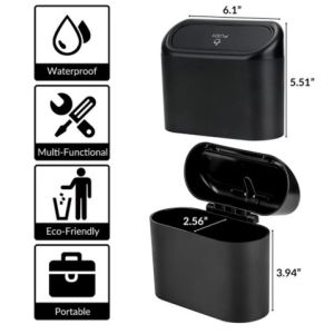 [Local Delivery ] Car Trash Can Trash Bin Car Dustbin Garbage Organizer Holder Portable Hanging Mini Wastebasket Bin