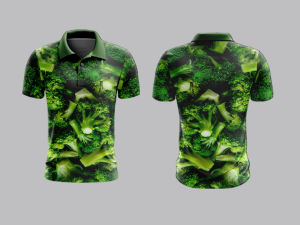 baju kaos jersey polo berkerah brokoli jersey sayuran full printing 3d unik kaos sayur balap