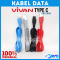KABEL DATA VIVAN CBC100 TYPE C Kaleng Isi 20 Pcs & 10 Pcs - Kabel Vivan Tipe C  Kabel Data Type C  Kabel Vivan Isi 20 Pcs  Data Cable  Kabel Vivan Type C  Cabel Charger Fast Charging  Tipe C Kabel Casan Toples Kaleng Isi 20Pcs 20 Buah. 
