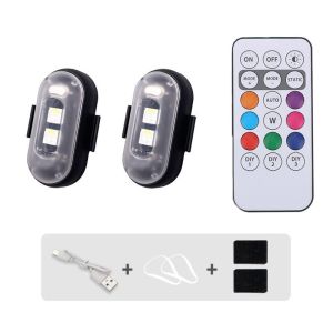 Remote RGB Led Aircraft Strobe lights Motorcycle Lights LED Flash Position Wireless Light Aircraft