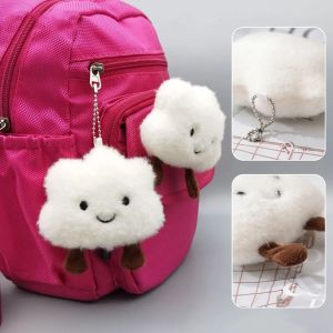 JIYAN2866 Soft Cloud Pendant Stuffed Toy Plush Couple Key Chain Cute Hanging Ornament Bag Pendant Bag Accessories