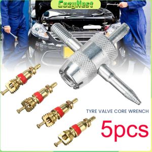 C.N Tyre Valve Core Wrench Set 5PCS/Bag for Car Repair Installation Cleaning Tool