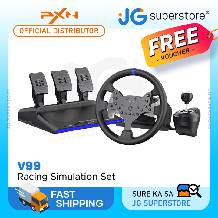 PXN V99 Racing and Driving Simulation Game Controller Set with Force ...