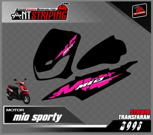 Striping mio sporty Stiker Bodi Yamaha Mio Sporty bening TRANSPARAN Z995