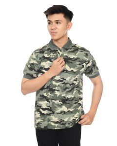 Kaos Polo shirt Motif Loreng | Kaos Polo Camo lengan pendek