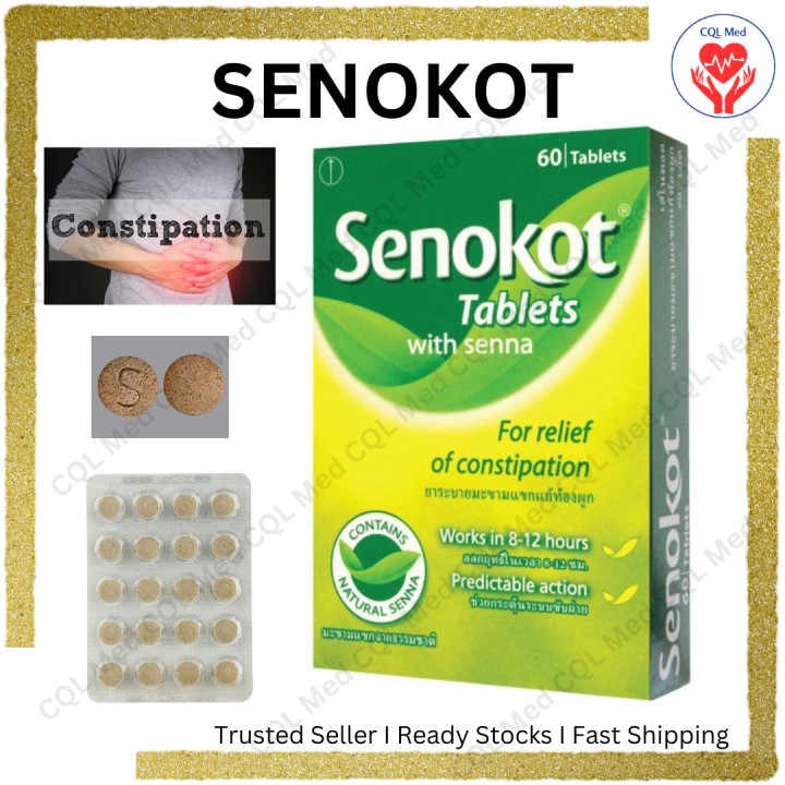 Senokot With Senna 20 And 60 Tablets Laxative For Relief Of