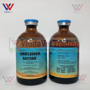 Bacterid 100 ml Anti-bacterial for Pets Livestock poultry enrofloxacin bacterid injectibles bacterid injectable pig