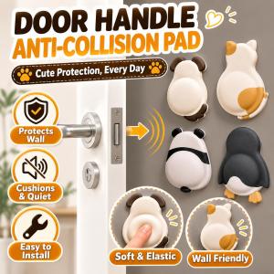 Pelekat Pemegang Pintu 门把防撞垫 Door Handle Anti-Collision Pad 卡通萌宠软胶防撞静音保护垫 Cute Door Protector Soft
