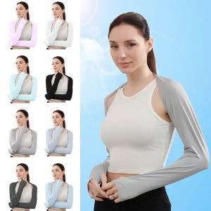INTOONE Sun Protection Raglan Sleeve Up Kimono Cardigans Air-conditioned Shirt Lady Women Girl Shawl Arm Cover Breathable Ice Arm Sleeves Summer