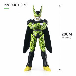 28cm Anime Dragon Ball Standing Posture Cell GK Action Model Doll Figure Cartoon Scene Toy Statue Peripheral Toy Decoration Gift