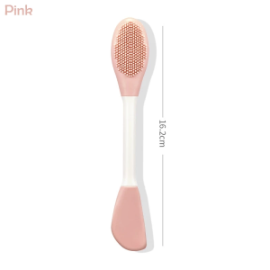 Double Head Silicone Face Mask Brush Scrub Exfoliator Face Wash Brush Massage Cleaning Brush DIY Mud Film Scraper Face Care Tool