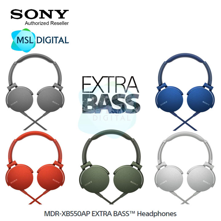 Sony MDR-XB550AP EXTRA BASS On-Ear Headphone with Micriphone for