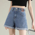 hot pants jeans wanita celana denim korean style jumbo short pants kekinian bigsize cewek fashion. 