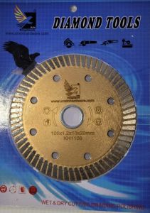 4" Diamond Cutting Disc Turbo Red/Gold - KH1109