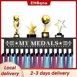 [COD]  HOT SALE Ship within 24 hours Heavy-Duty Metal Awards Trophy Display Stand Medal Hooks Wall Mount Organizer Medal Storage Holder Display Home Office Decor