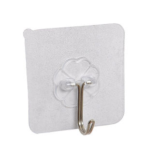 🔗✨Cangkuk Lutsinar  Lekat Dinding Tanpa Paku Pelbagai Guna | Magic Hook Multi-Function Nail-Free Wall-Mounted Powerful Transparent Adhesive Hook Bathroom Kitchen Organisation