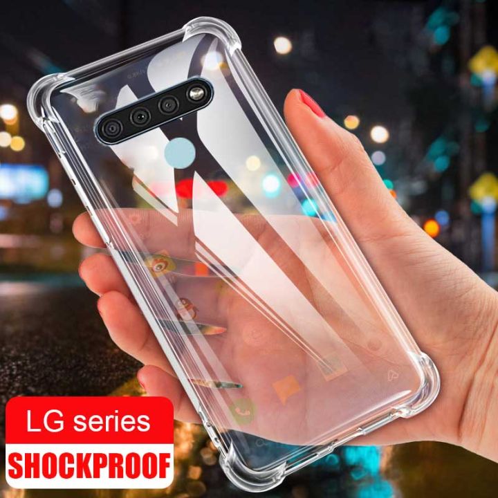 LG K51 K51s K41s K61 Q51 K50 K50s K40s K42 K52 K62 K92 5G K22 Air Bag  Shockproof Casing Silicone Case Slim Full Clear TPU Protective Cover