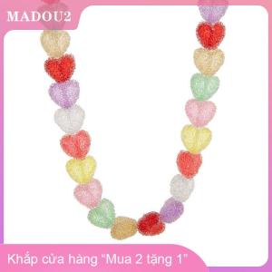 [COD] MADOU2 1 Mảnh Cô Gái Ngọt Ngào Gummy Nhựa Kẹo Charms Stack Đồ Trang Sức Choker Vòng Cổ Mới Đầy Màu Sắc Thạch Dây Chuyền Trái Tim Cho Phụ Nữ Quà Tặng