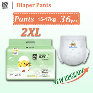 Endebao Baby Diaper Pants 2XL 36 Pcs Ultra-thin Skin-friendly Absorbent Good Pull-up Pants XXLarge