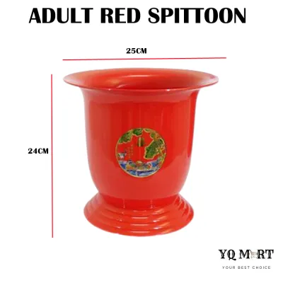 1PCS Adult Red Spittoon/Traditional Spittoon Wedding Plastic Potty/Tong Kencing