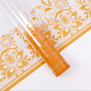 Kertas Bunga Buket Motif Batik Flower Wrapping Paper Batik Transparan Cellophane KB6129