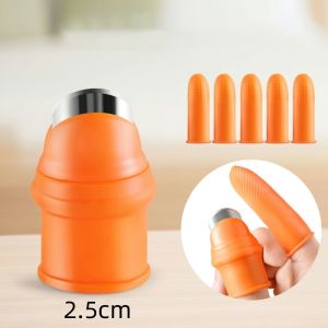 Bao Ngón Tay Silicon Ngắt Rau Hái Rau Củ Gắn Móng Kim Loại Săc Bén Thu Hoạch Rau Củ Quả Tiện Dụng-NIEVE