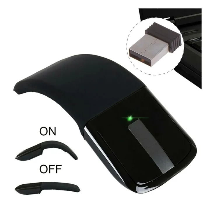 Wireless Wireless Wireless Arc Foldable Surface Mouse