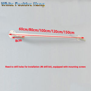 【Strong】Metal Clothes Rack Heavy Duty Wall-Mounted Hanger for Indoor Laundry Clothes Sampayan Wall Drying Rack Space-Saving Metal Clothesline with Easy Installation