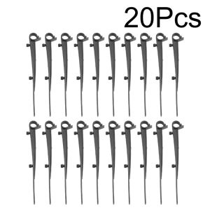 INVADER 20PCS Hook Stake Design Gutter Clip Weather Resistant Easy Insert Installation Gutter Guard Fastener Durable Simple Assembly Drainage Mesh Retaining Nail Rain Gutter Leaf Prevention